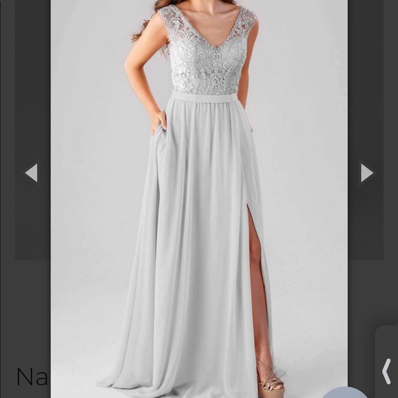 Kennedy Blue beaded grey dress - Picture 2 of 5